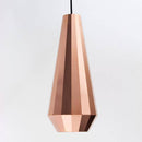 Suspension design rose gold de différentes formes droites Loft