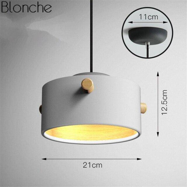 Suspension moderne LED au style macarons colorés