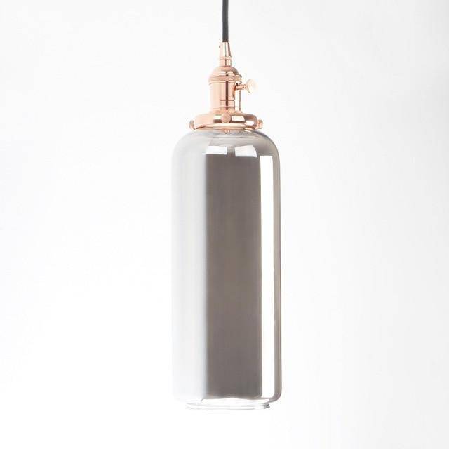Suspension design cylindre en verre Reflective