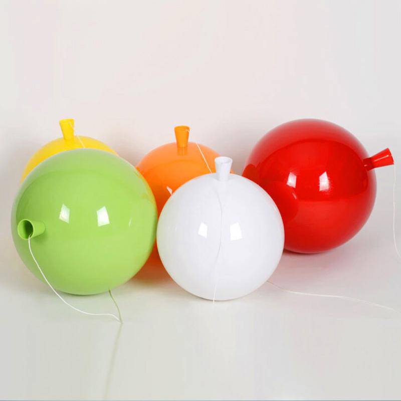 Plafonnier ballon coloré en verre Home