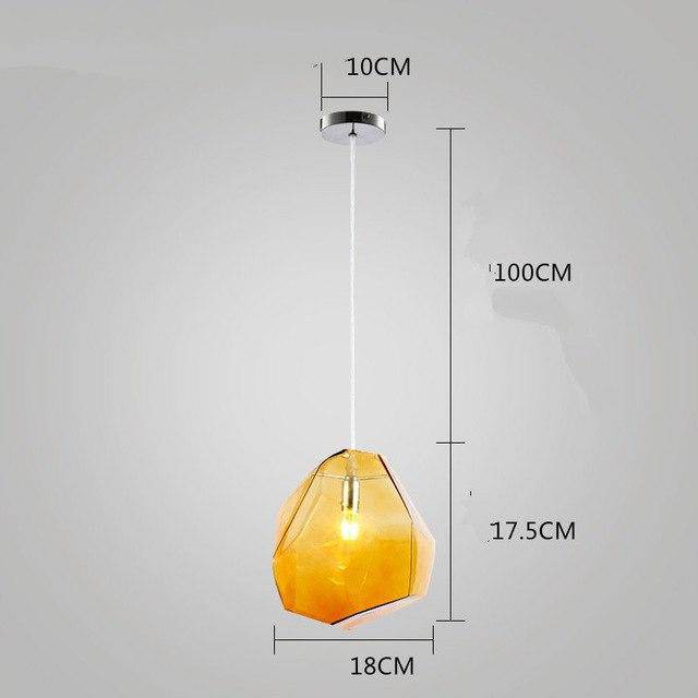 Suspension design en cristal Colorful - vue 12 sur 12