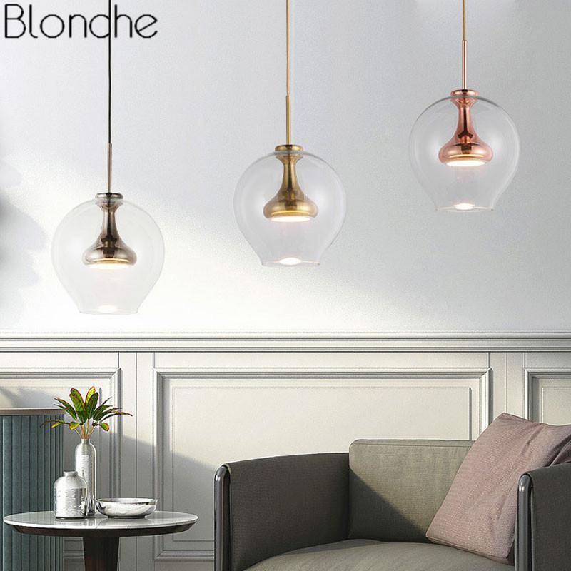Suspension design en verre arrondi à LED Glass - vue 5 sur 9