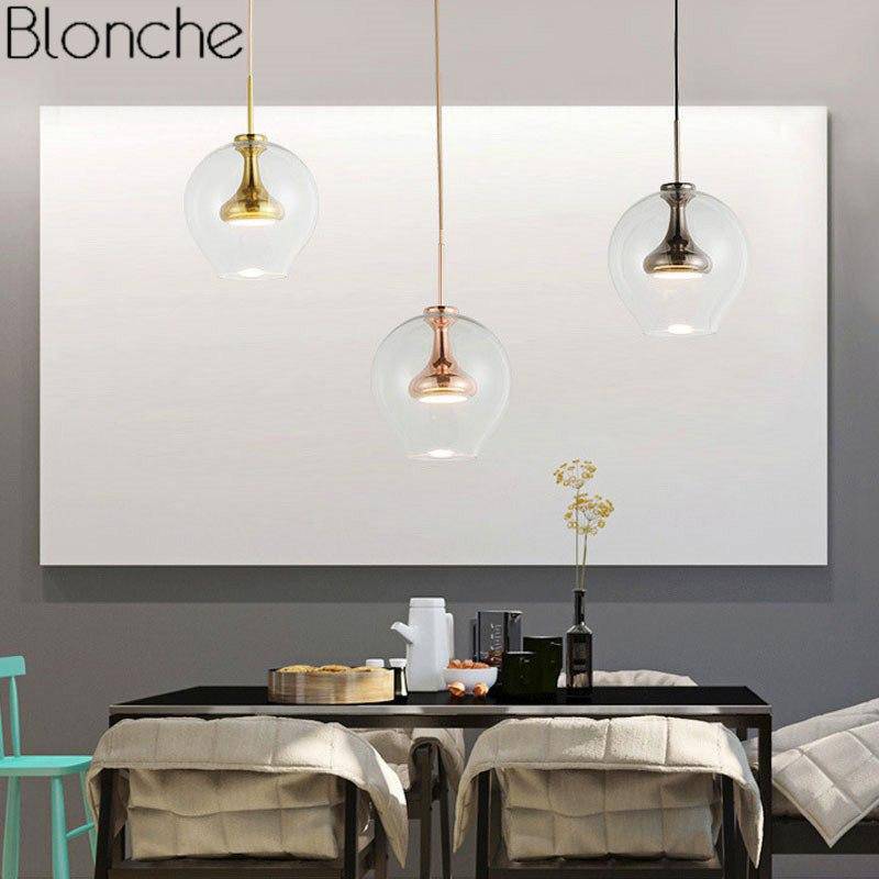 Suspension design en verre arrondi à LED Glass - vue 6 sur 9