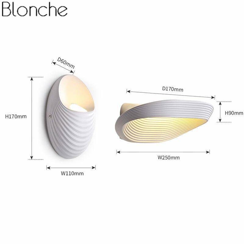 Applique murale design LED aux formes ovales Indoor