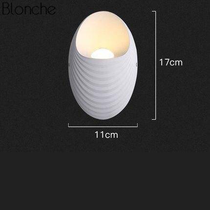Applique murale design LED aux formes ovales Indoor