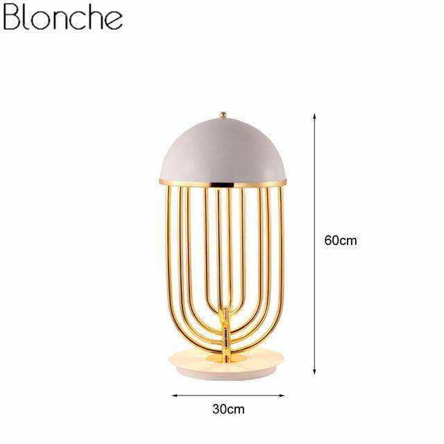 Lampe à poser design doré à LED Luxury