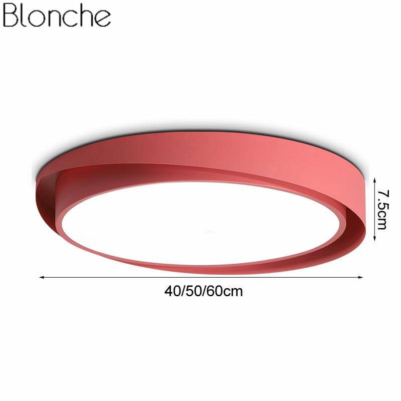 Plafonnier design LED arrondi de couleur Art