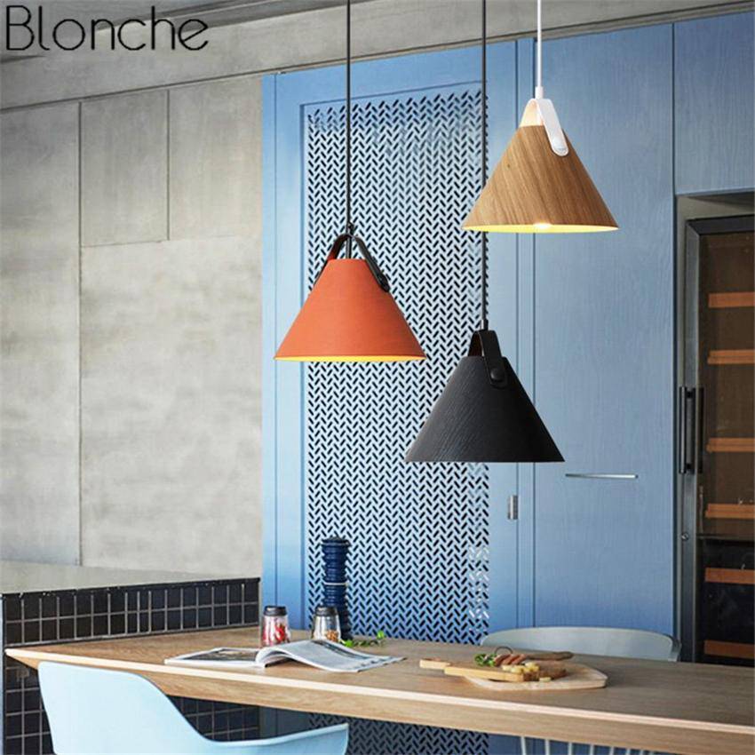 Suspension LED en bois et métal coloré Hanging - vue 4 sur 11