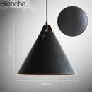 Suspension LED en bois et métal coloré Hanging