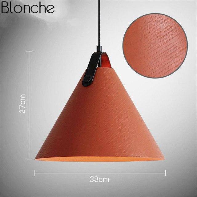 Suspension LED en bois et métal coloré Hanging - vue 10 sur 11