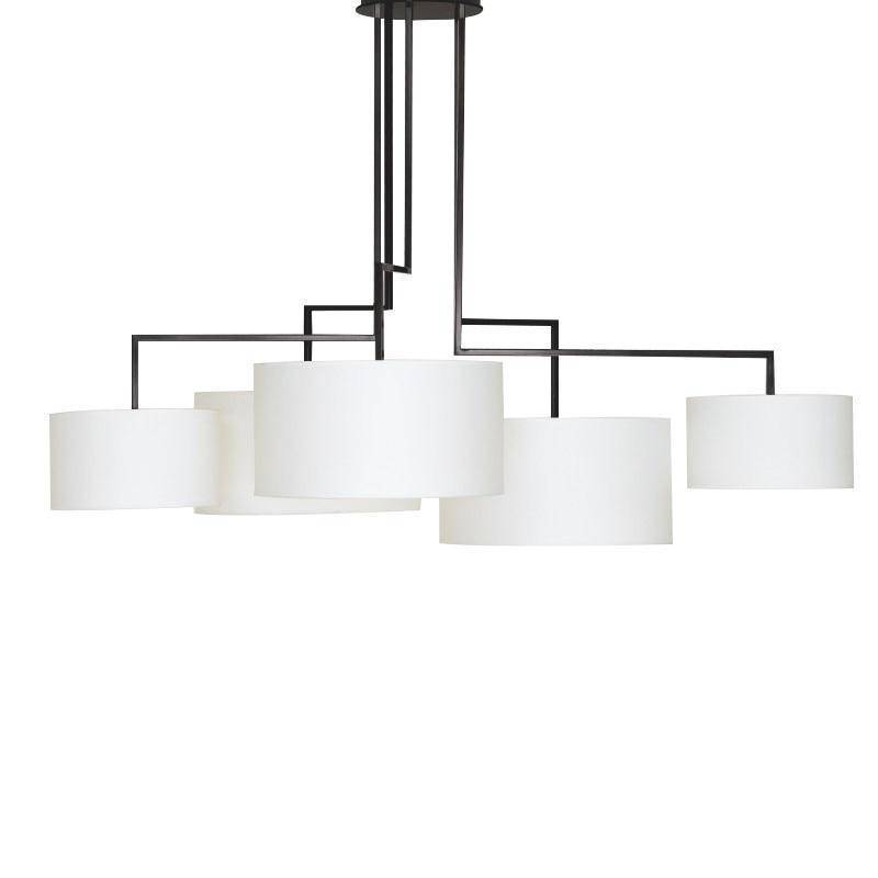 Lustre design LED avec abat-jours American - vue 3 sur 18