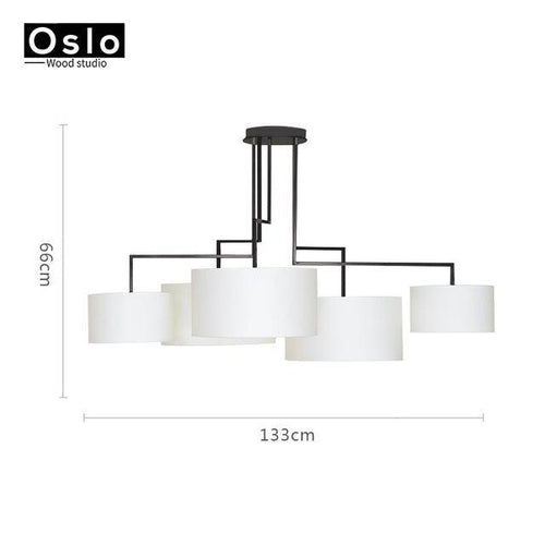 Lustre design LED avec abat-jours American