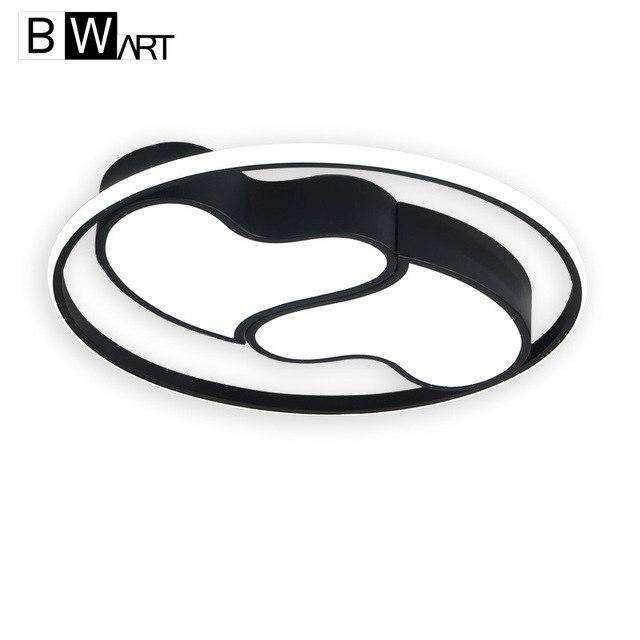 Plafonnier design LED coeurs encerclés noir et blanc Bwart - vue 7 sur 7