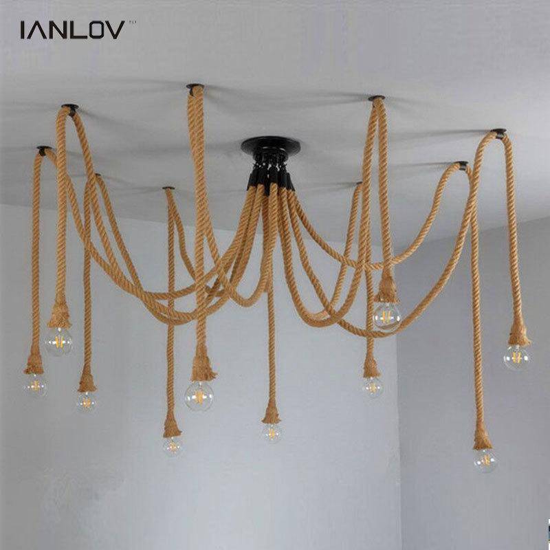 Suspension design avec lampes suspendues sur corde Dining - vue 5 sur 4