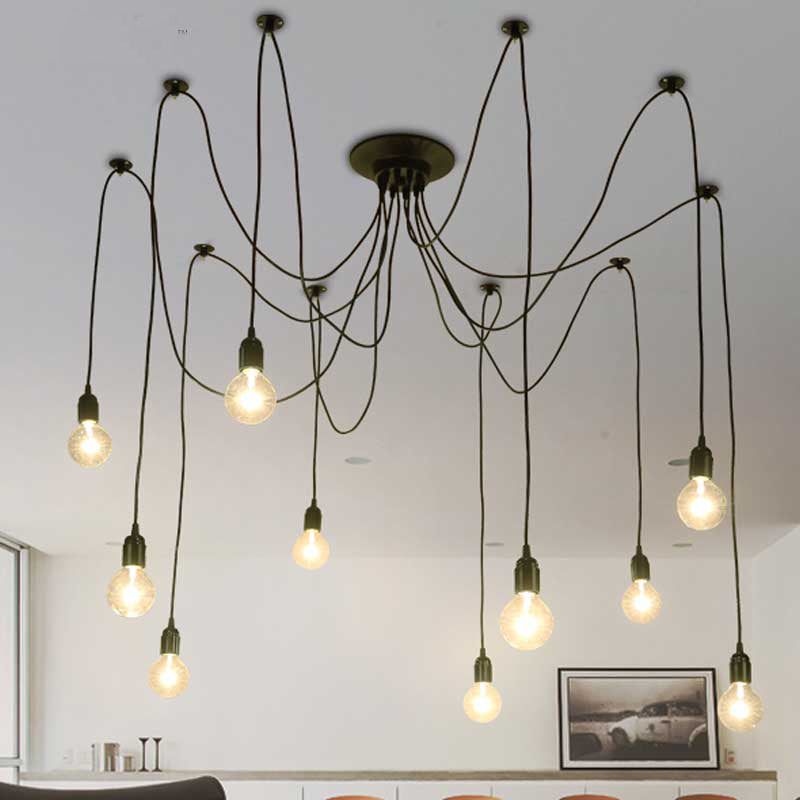 Suspension design avec lampes suspendues sur câble Dining - vue 3 sur 3