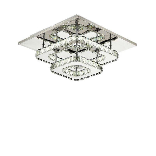 Plafonnier carré LED en cristal carré Hallway