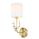 Design-Wandleuchte LED aus Metall mit Hirschmotiv in Gold