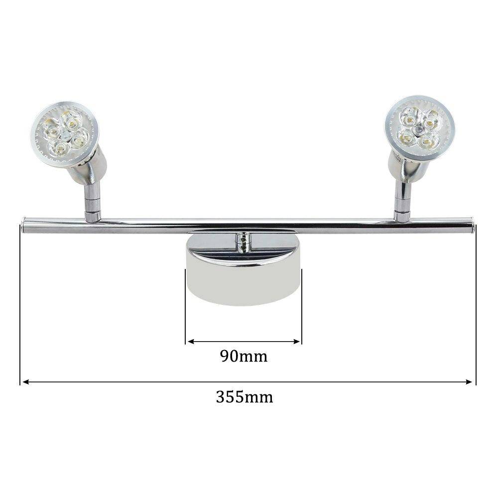 Plafonnier chromé barre à spots LED Indoor - vue 11 sur 11