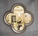 Miroir mural décoratif trèfle à 4 feuilles rétro