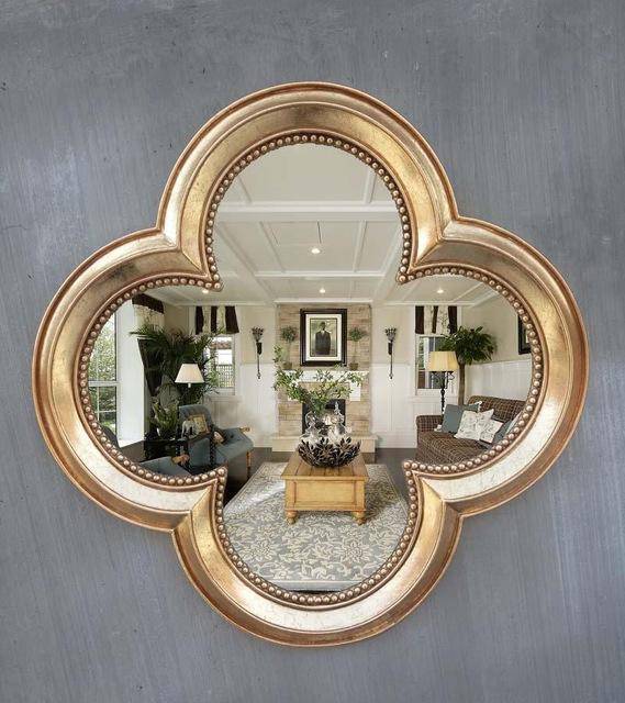 Miroir mural décoratif trèfle à 4 feuilles rétro - vue 7 sur 16