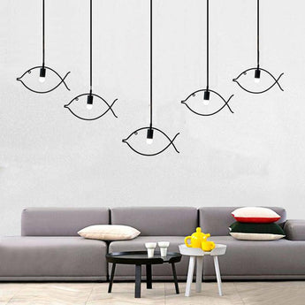 Suspension design forme de poisson