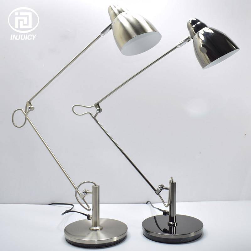 Lampe de bureau LED moderne en métal avec abat-jour arrrondi - vue 4 sur 4