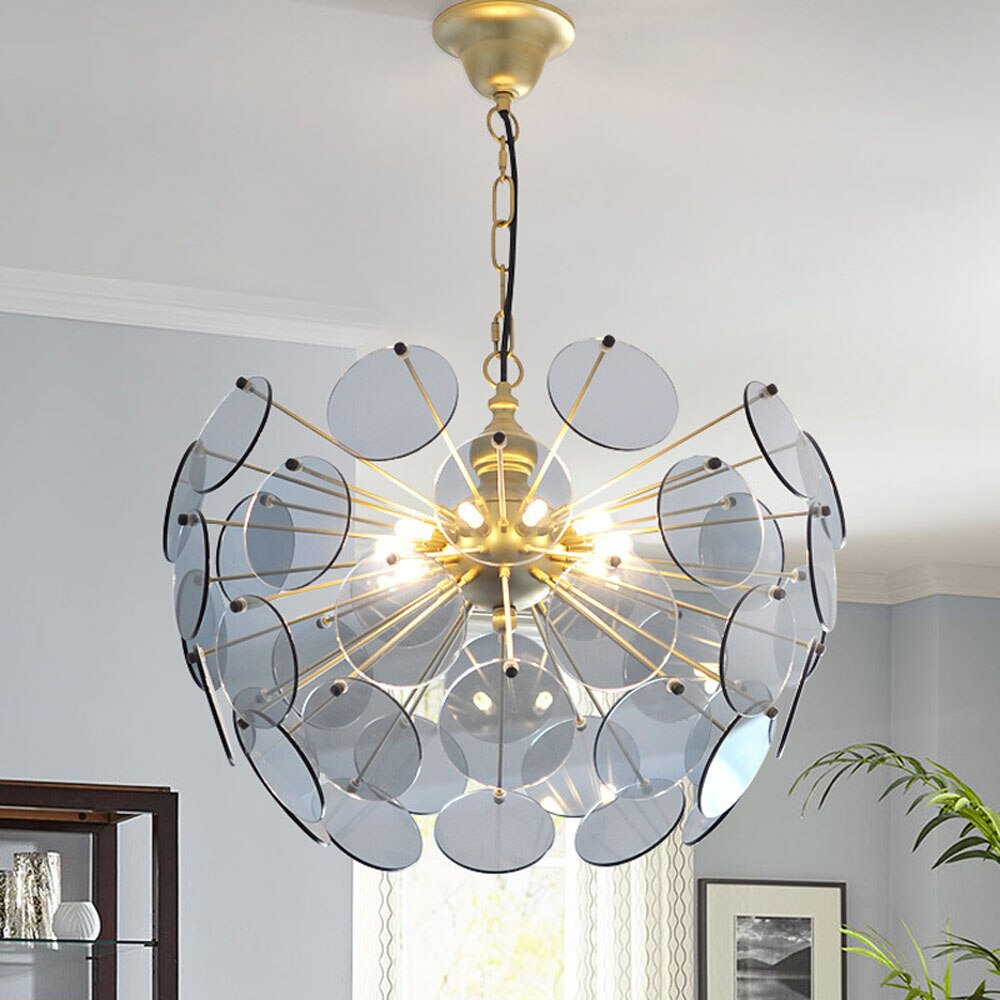 Lustre moderne en forme de dent de lion en verre Nahia - vue 10 sur 9