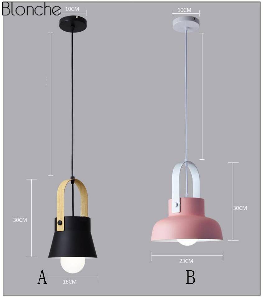 Suspension design en métal à LED Macaron - vue 17 sur 19