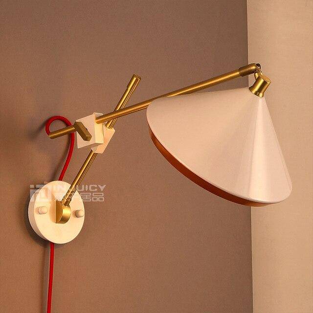 Applique murale LED ajustable dorée Vintage - vue 3 sur 5
