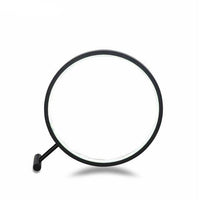 Lampe à poser design LED forme circulaire noire