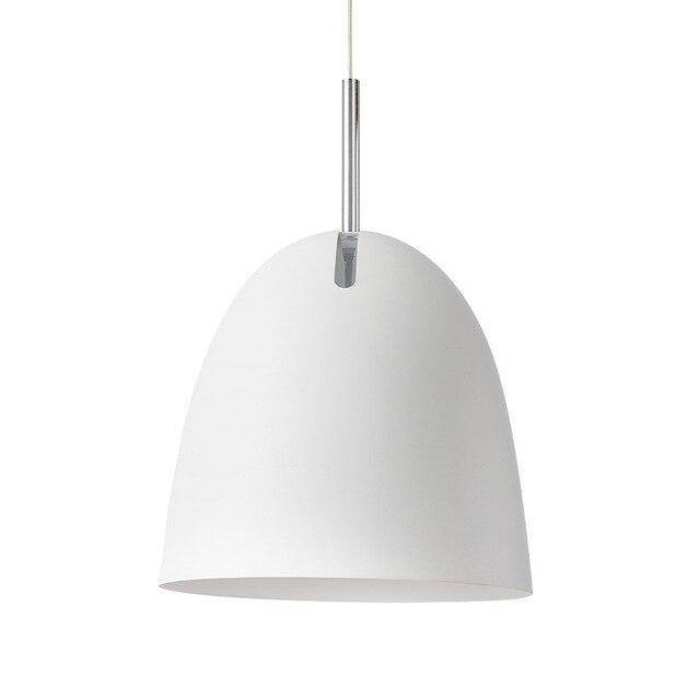 Suspension design LED avec abat-jour en métal arrondi style Macaron - vue 3 sur 5