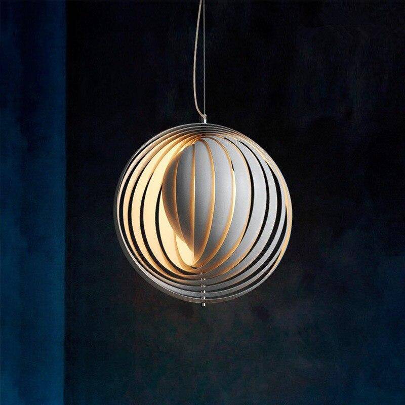 Suspension design LED avec abat-jour sphérique style Loft