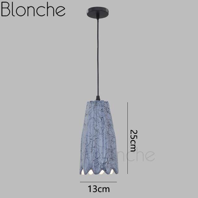 Suspension LED de formes en céramique coloré - vue 8 sur 13