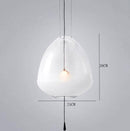 Suspension LED design formes en verre coloré Loft