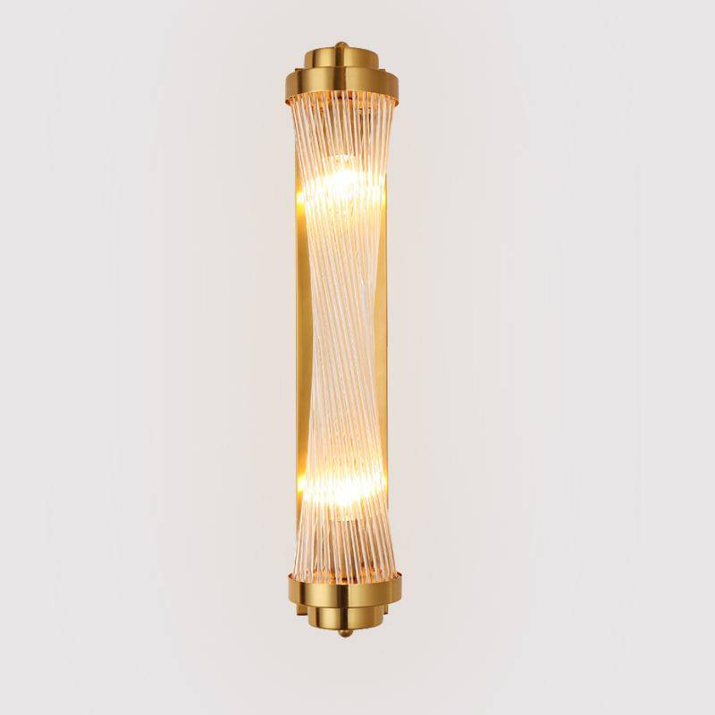 Applique murale LED doré avec lampe en verre - vue 6 sur 5