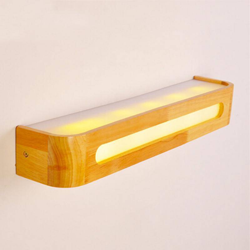 Applique murale barre en bois à LED Contract - vue 5 sur 5