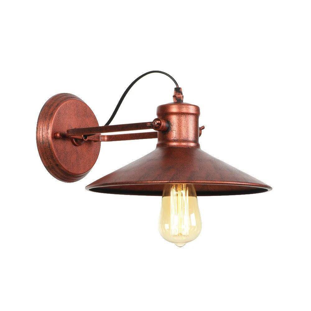 Applique murale rétro LED en métal avec ampoule en verre style industriel Edison