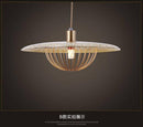 Suspension design cage dorée Long