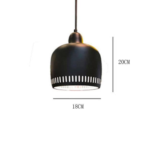 Suspension design à LED en métal coloré Decor