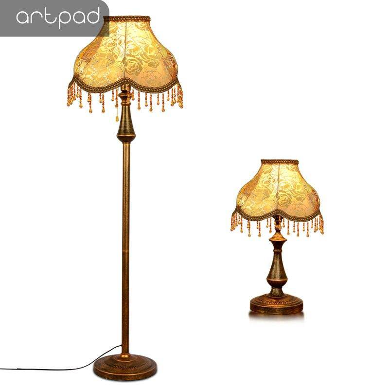 Lampadaire LED abat-jour en tissu sur pied - vue 13 sur 15