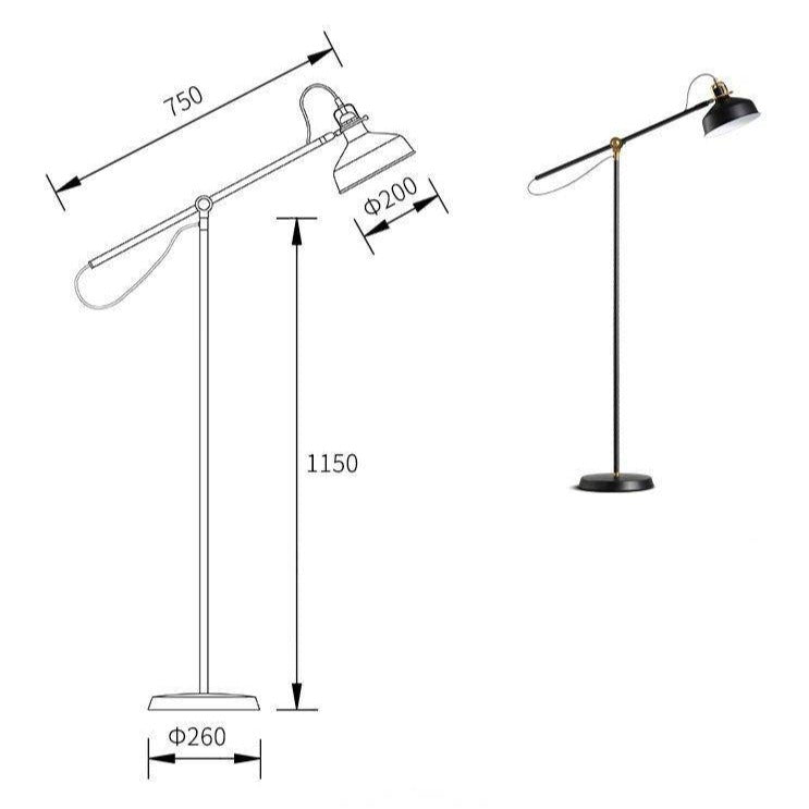 Lampadaire moderne ajustable Retro - vue 7 sur 6