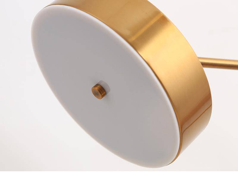 Lampe de chevet ou bureau doré arrondi Study