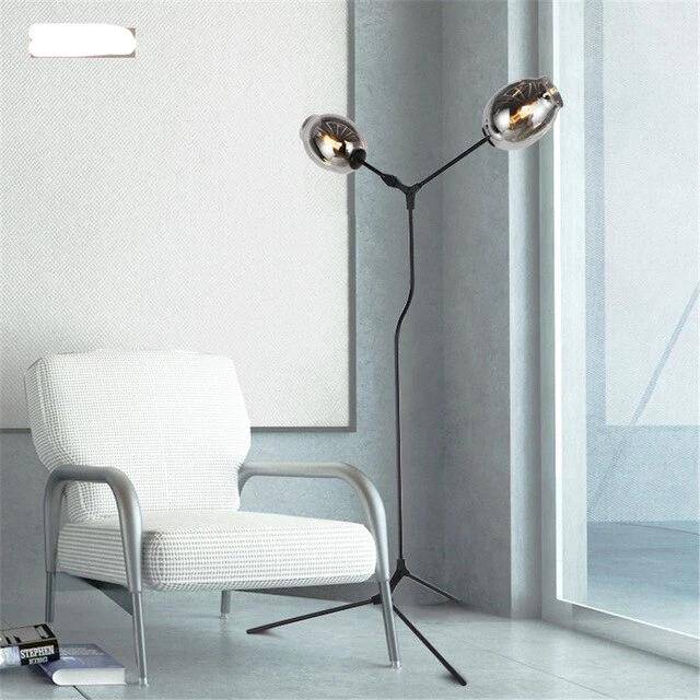 Lampadaire design avec deux boules en verre Hallway - vue 5 sur 6