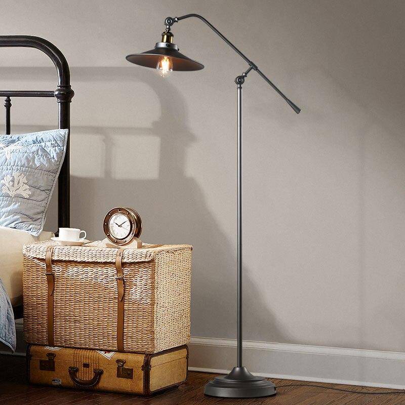 Lampadaire rustique en fer ajustable Nostalgic - vue 4 sur 6