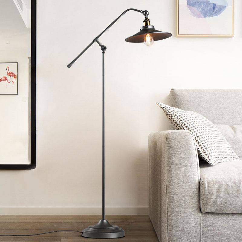 Lampadaire rustique en fer ajustable Nostalgic - vue 3 sur 6