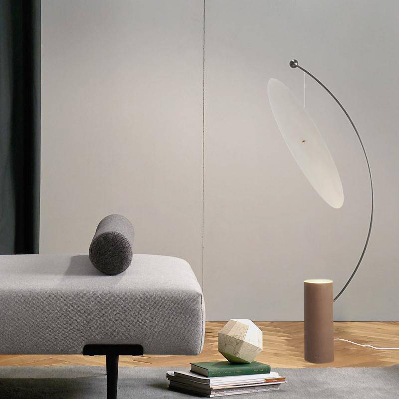 Lampadaire design à LED arrondi moderne Art