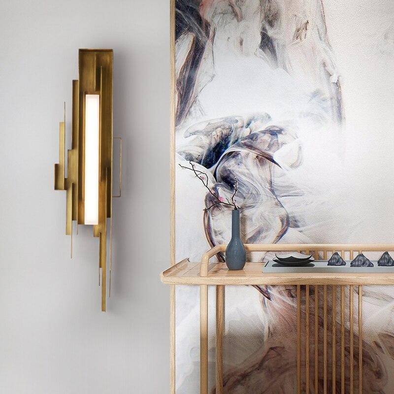 Applique murale LED design doré Luxury