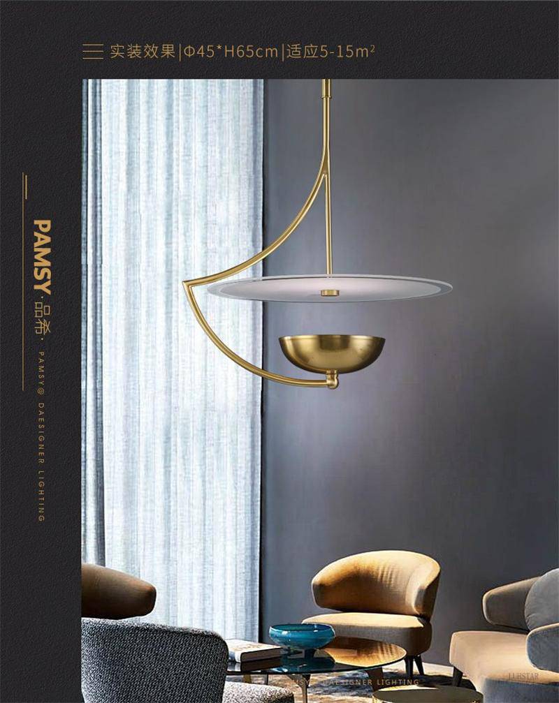 Lustre design doré Decor