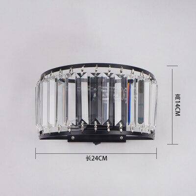Applique LED demi-cercle en cristal Loft
