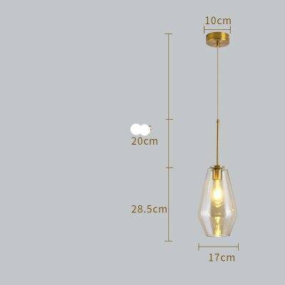 Suspension en verre fumé marron de plusieurs formes Cognac - vue 13 sur 14